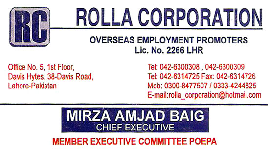 Contact Card English